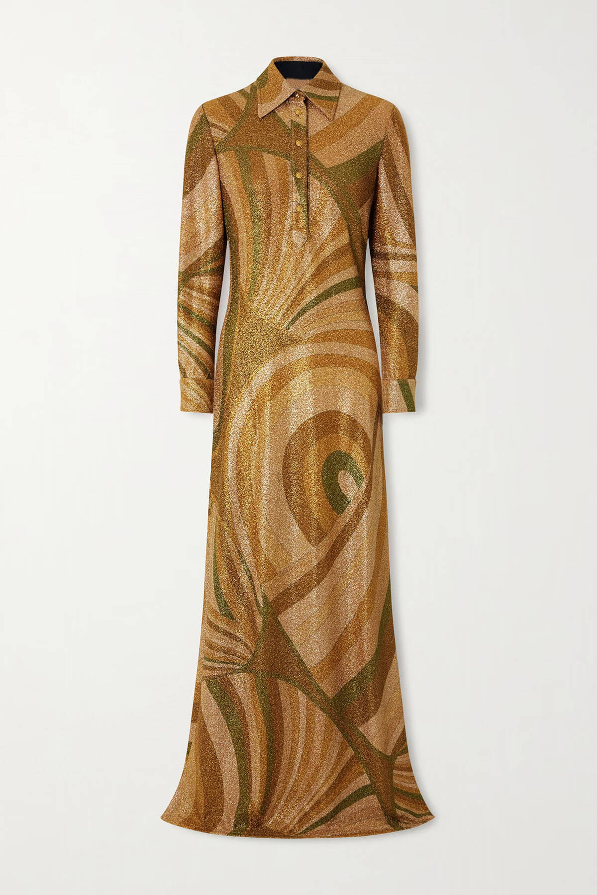 Fashion Unique Printed Knit Sequin Maxi Dress