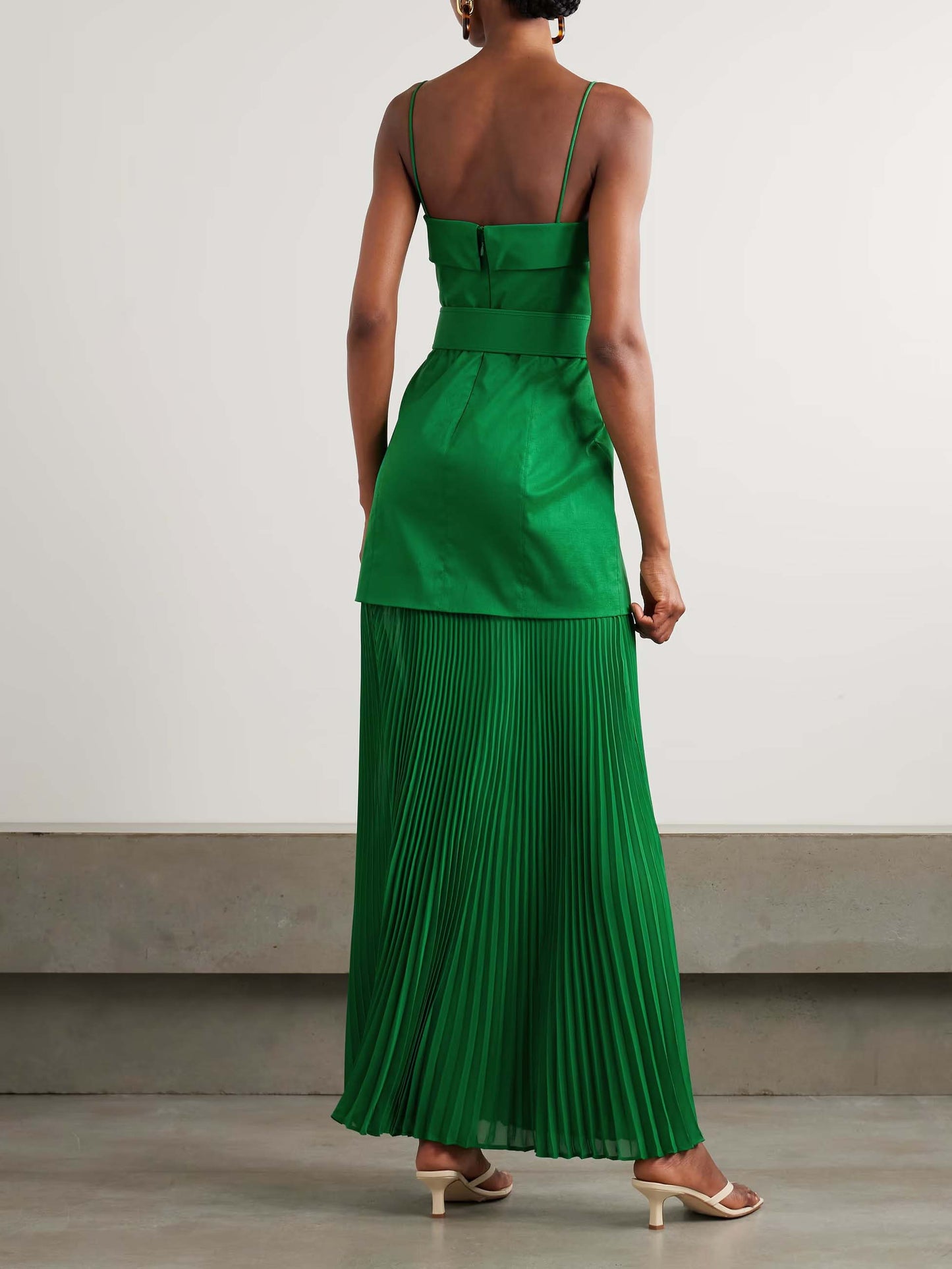 Elegant Holder Neck Tie Waist Tank Top