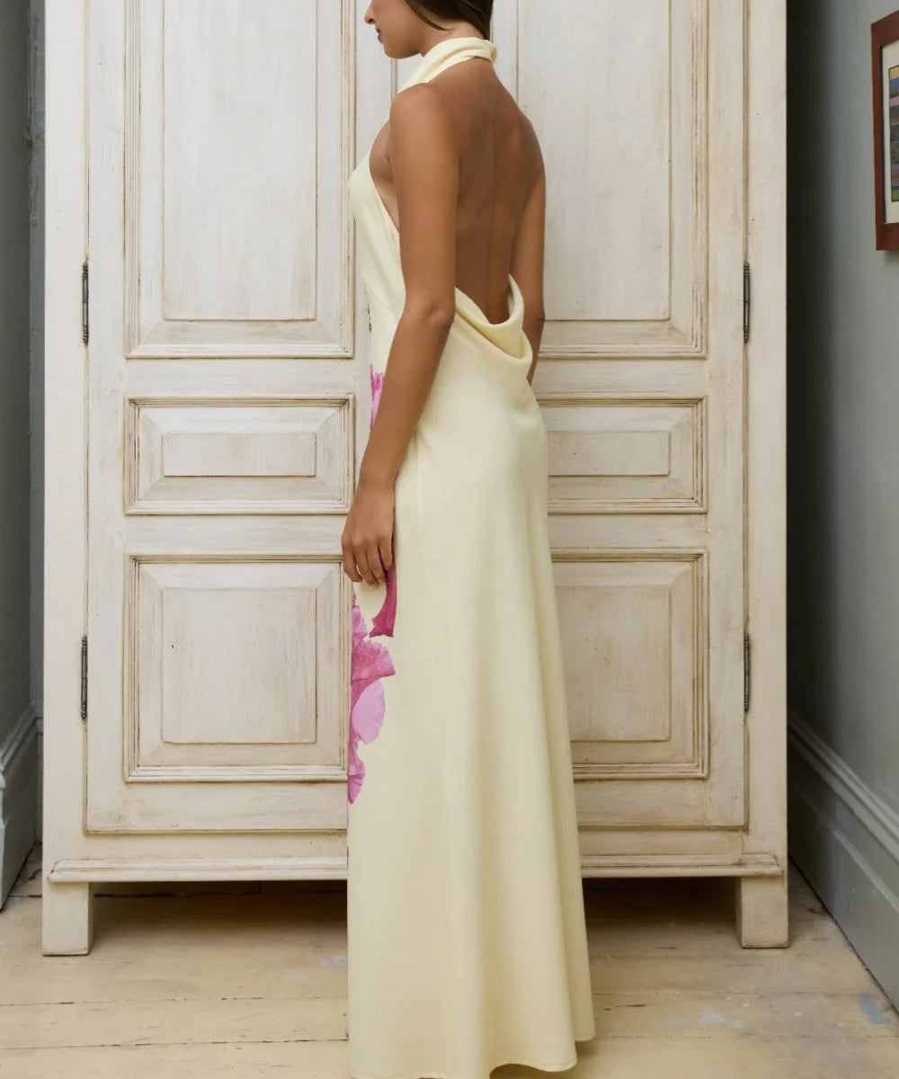 Art Iris Floral Maxi Dress