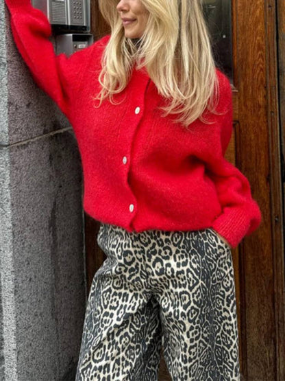 Candy Color Cardigan Knitwear