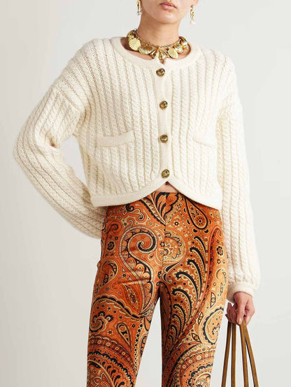 Exquisite Cropped Fashionable Cardigan