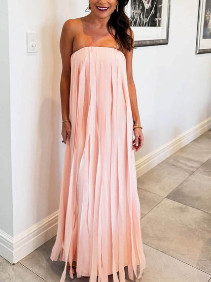 Tube Top Boundless Strapless Dress