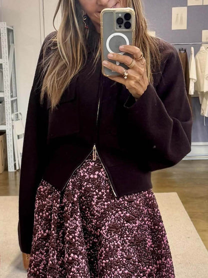 Classic Cropped Casual Coat