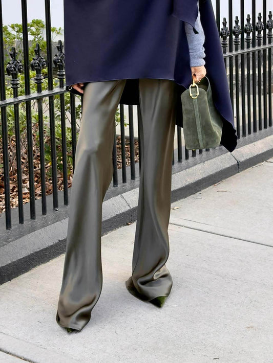 Casual Satin Drape Pants