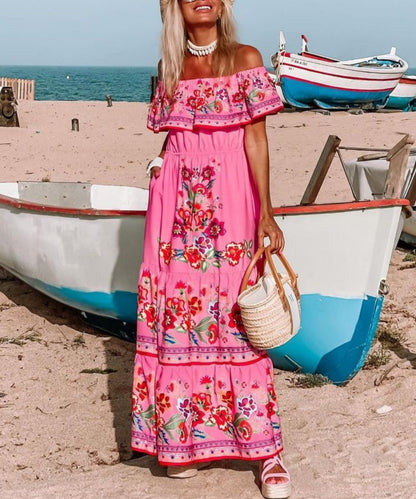 Soft Beach Specialty Print Dress