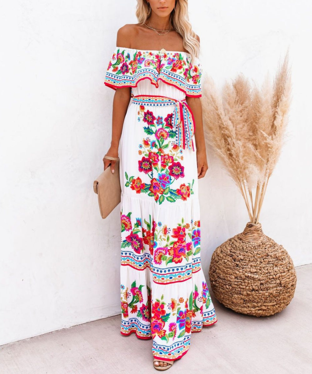 Soft Beach Specialty Print Dress