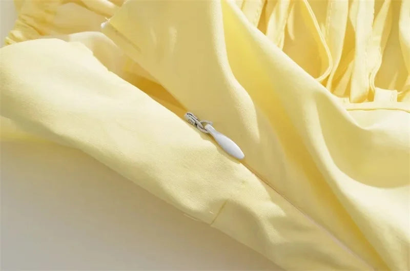 Summer Romantic Solid Color Dress