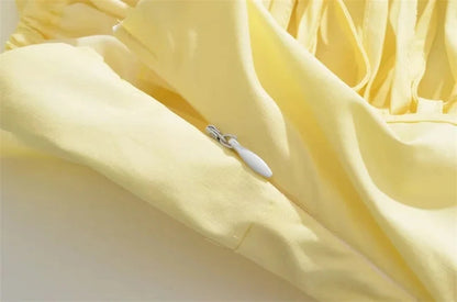 Summer Romantic Solid Color Dress