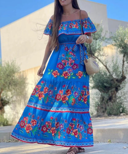 Soft Beach Specialty Print Dress