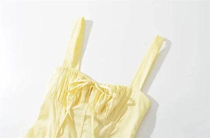 Summer Romantic Solid Color Dress