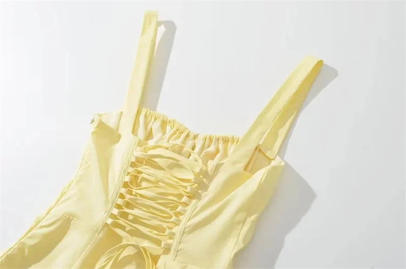 Summer Romantic Solid Color Dress