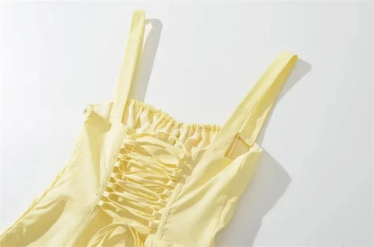 Summer Romantic Solid Color Dress