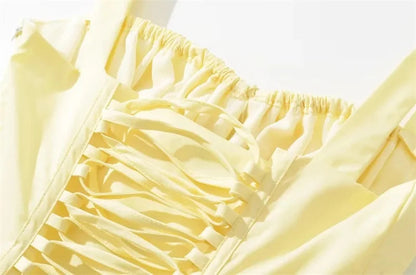 Summer Romantic Solid Color Dress