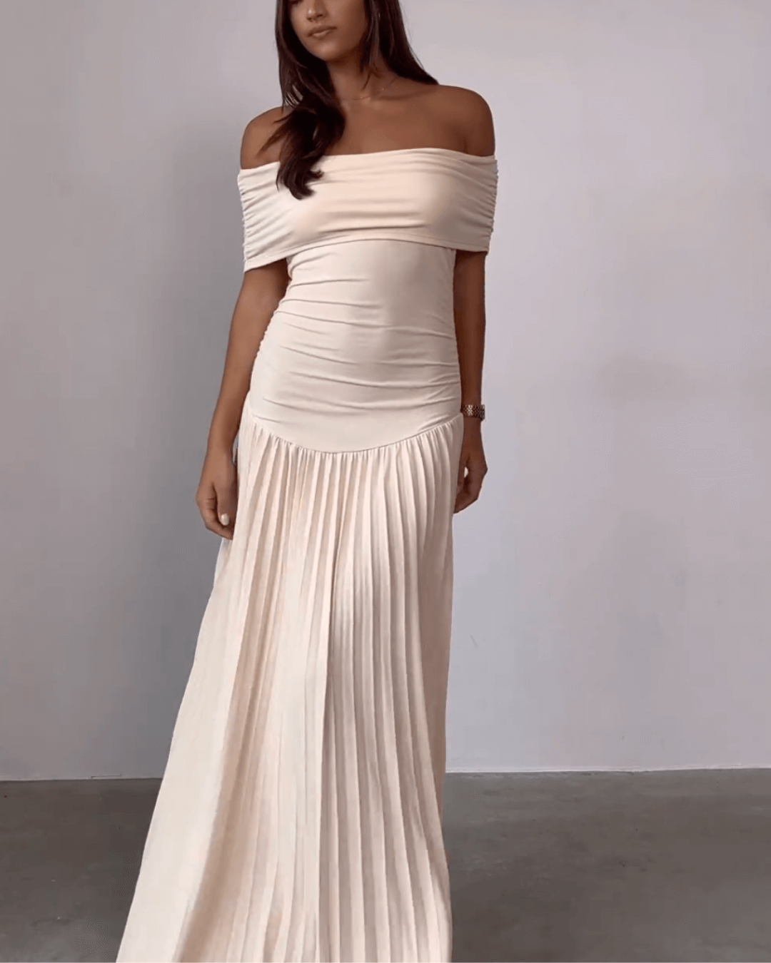 Off Shoulder Maxi Dress