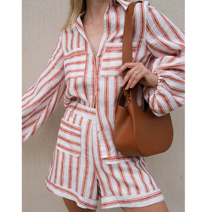 Holiday Red Striped Two-piece Set