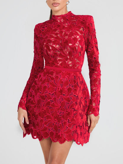 Elegant And Sophisticated Lace Mini Dress
