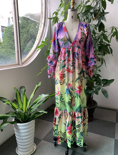 Gradient Garden Gorgeous Dress