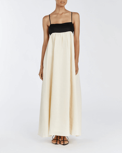 Casual Colorblock Sling Dress