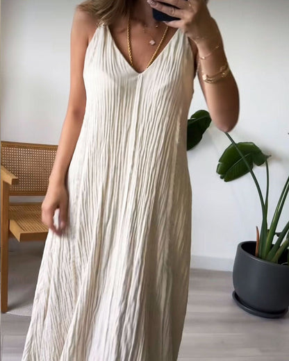 Casual V-neck Sling Dress