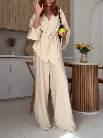 Casual Elastic Loose Wide-leg Pants