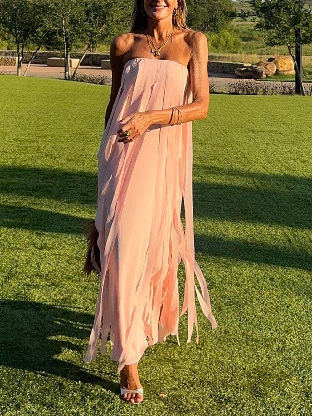 Tube Top Boundless Strapless Dress