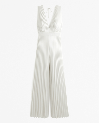 Sleeveless  Pleated Jumpsuit