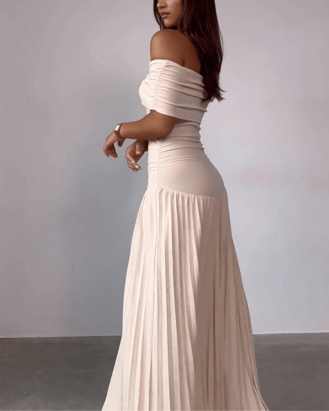 Off Shoulder Maxi Dress