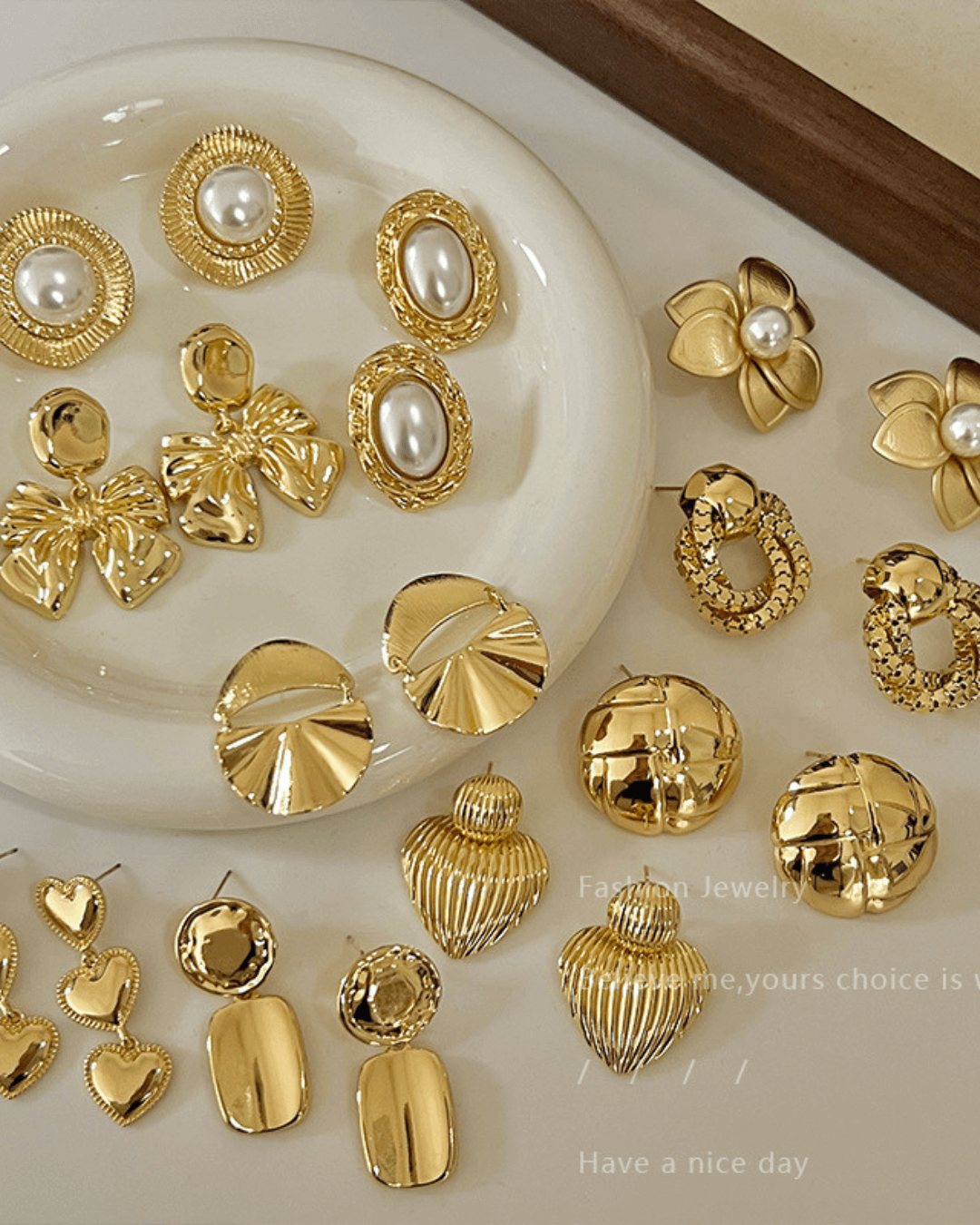 Free 18K Gold Plated Fashion Earrings