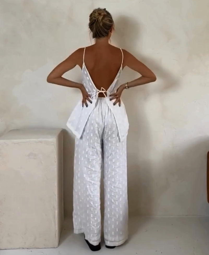 Chill  Geometric Jacquard Cotton 2 Pieces Set