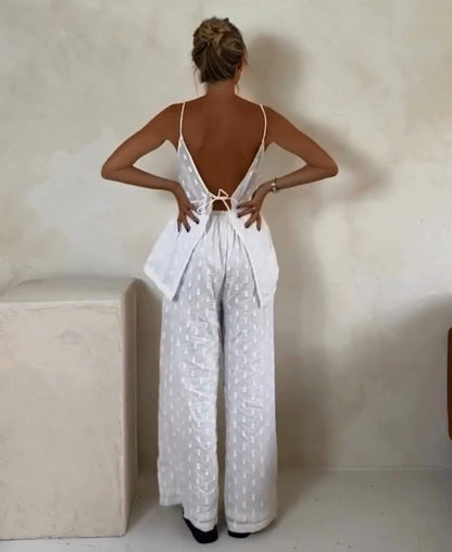 Chill  Geometric Jacquard Cotton 2 Pieces Set