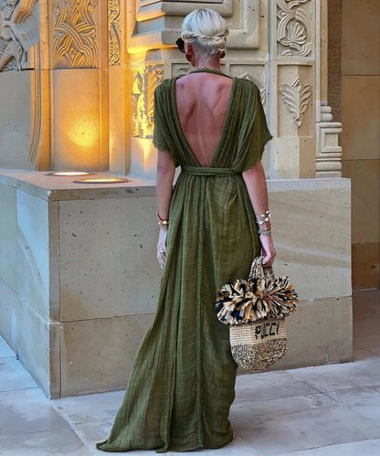 Chill Seaside Braid Maxi Dress