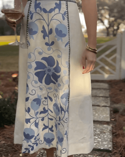 Women's Floral Print Smocked Tiered Dress