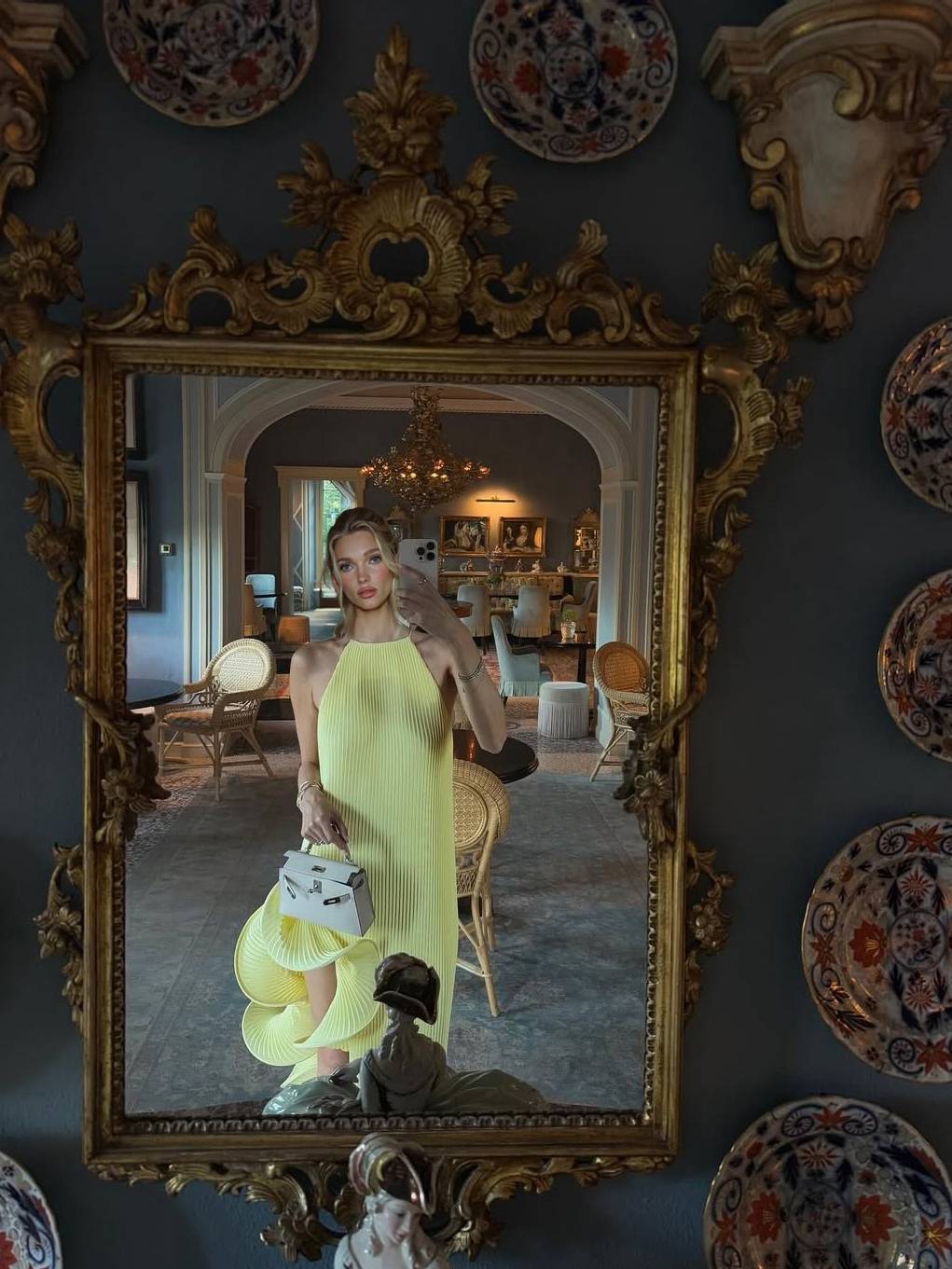 Asymmetric Rolled Hem Midi Dress