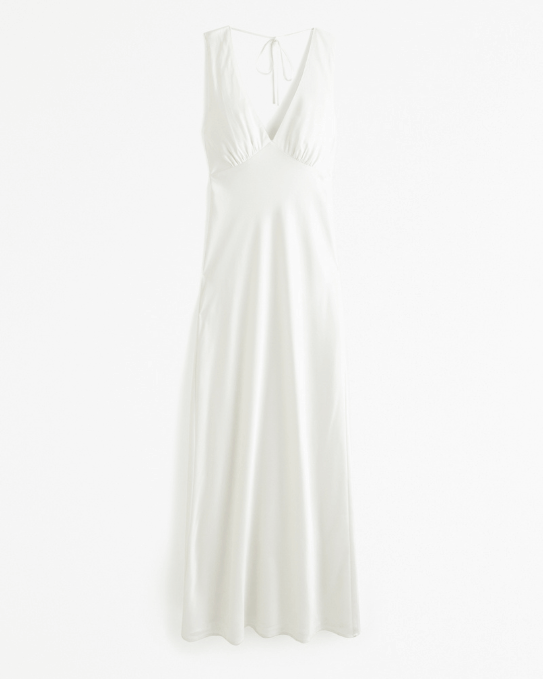 Plunge Cowl Back Maxi Dress