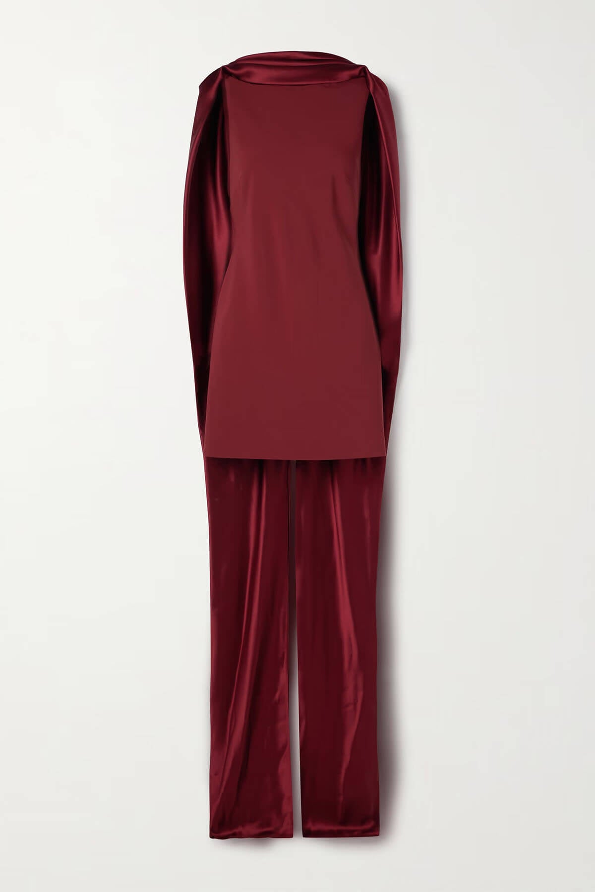 Elegant Mini Shawl-Style Satin Mini Dress