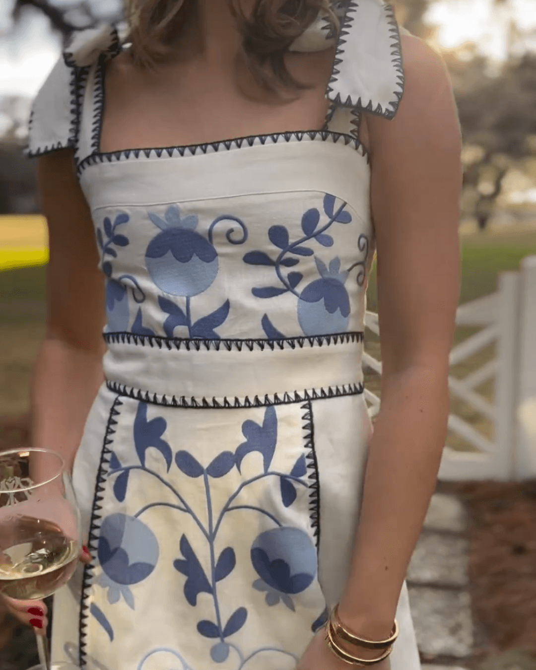 Women's Floral Print Smocked Tiered Dress