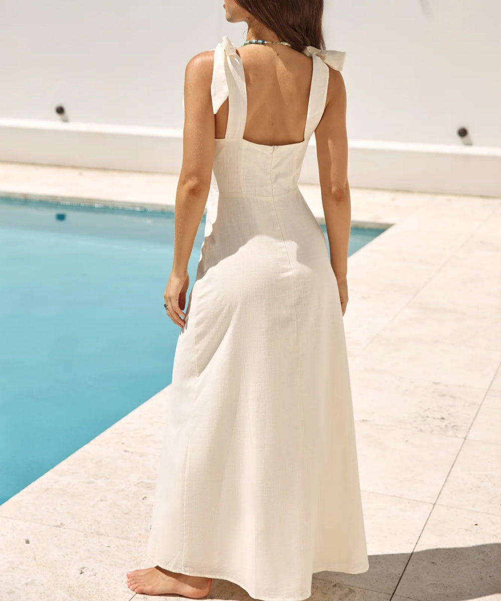 Sea Vine Print Casual Dress