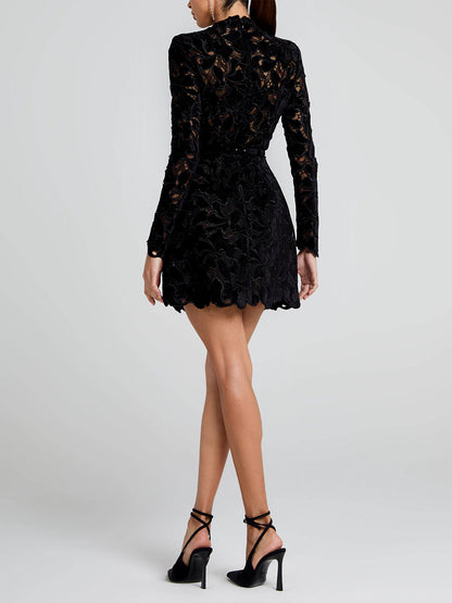Elegant And Sophisticated Lace Mini Dress