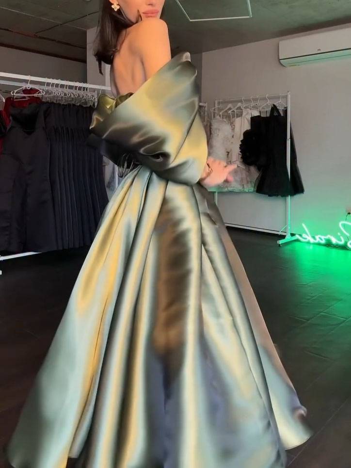 Tube Top High-waisted A- Line Midi Dress