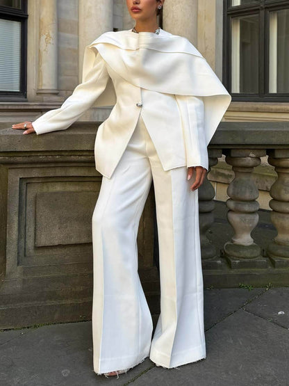 Chic High-Waist Wide-Leg Pants