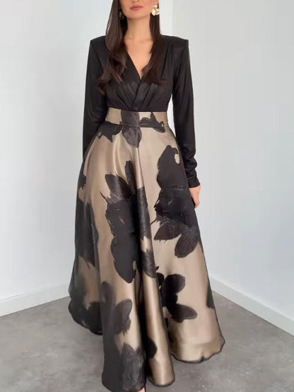 Elegant French Jacquard Midi Skirt Two-Piece Set