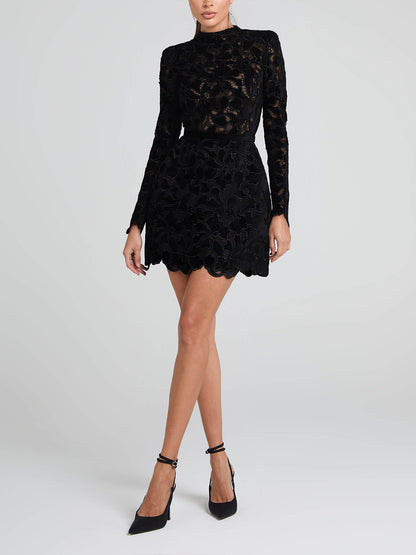 Elegant And Sophisticated Lace Mini Dress