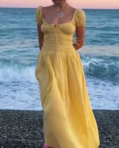 Elegant Backless Strap Holiday Dress