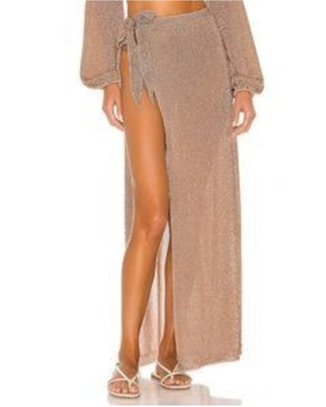 Wrap in Gold Skirt Set