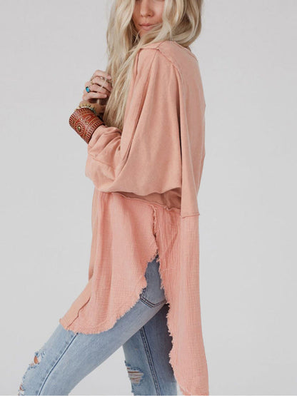 Relaxed Patchwork Oversized Shirt
