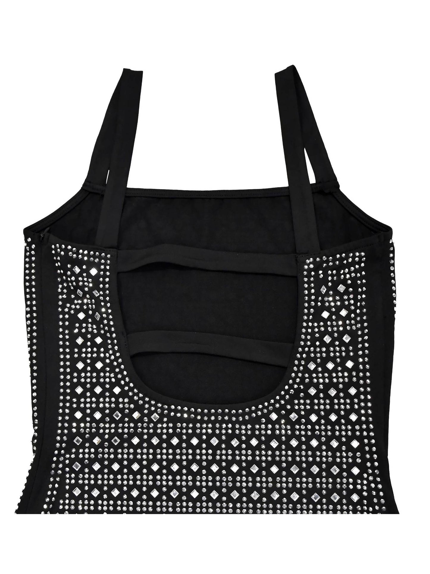 Rhinestone Slim Sling Mini Dress