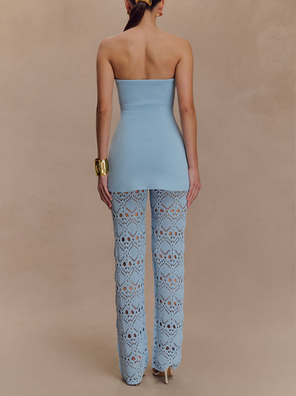 Elegant Crochet Knit Pants