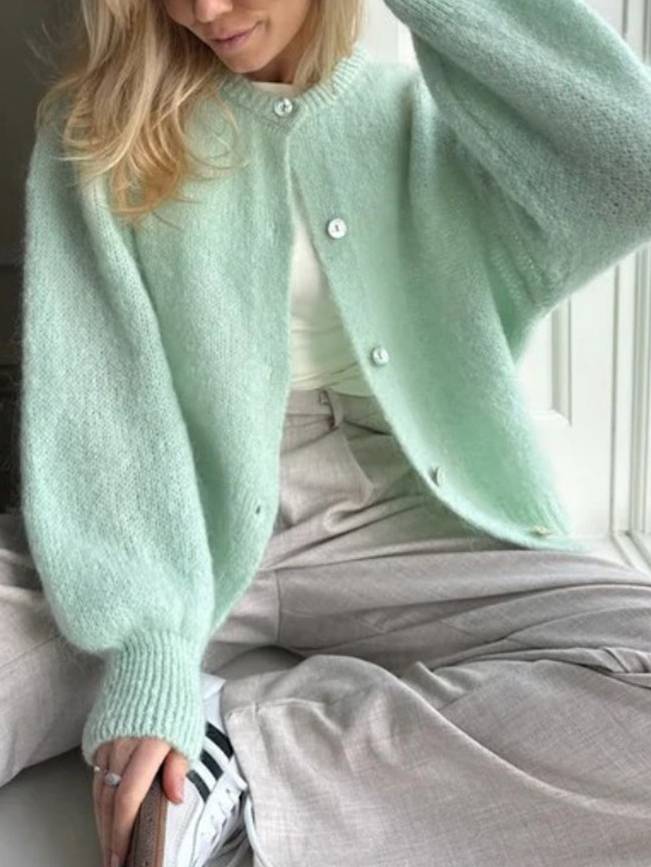 Candy Color Cardigan Knitwear