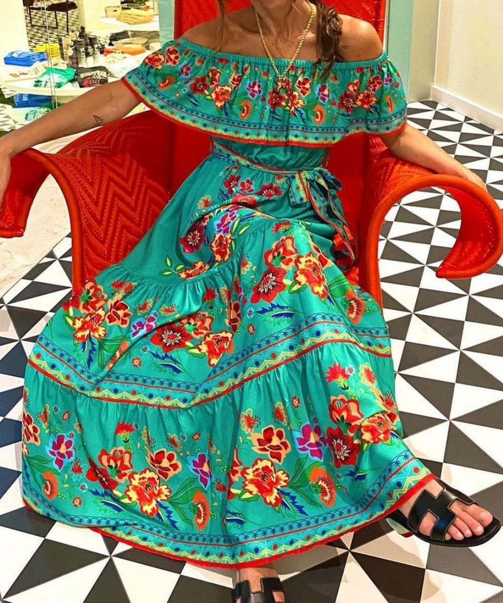 Soft Beach Specialty Print Dress