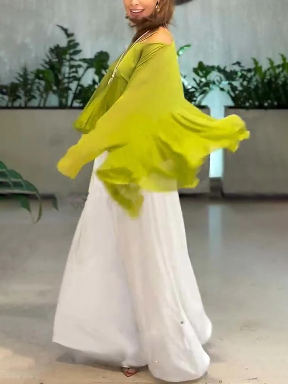 Casual Elastic Waist Pocket Loose Pants